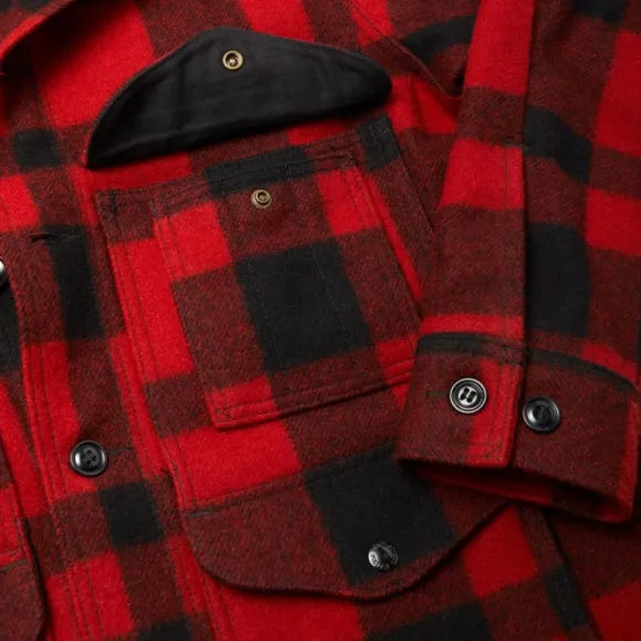 Filson Mackinaw Cruiser takki, Red/Black Plaid