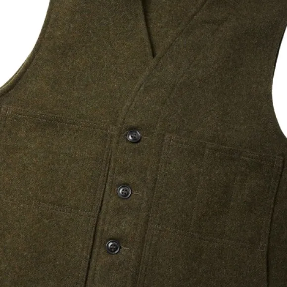 Filson Mackinaw Wool Vest metsästysliivi, maastonvihreä