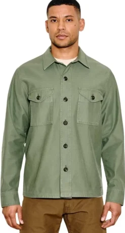 Filson M's Field Jac-Shirt Washed Fatigue Green