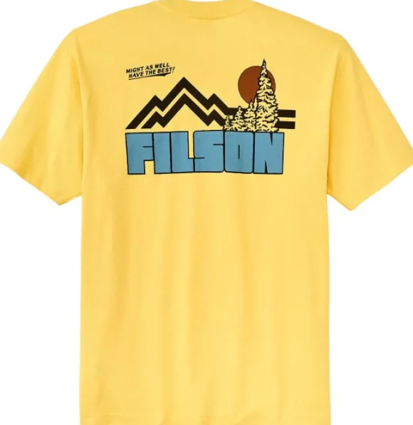 Filson M's S/S Frontier Graphic T-Shirt Aspen Gold / Sun
