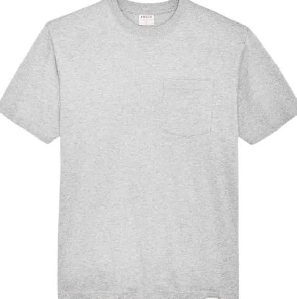 Filson M's S/S Frontier Solid T-Shirt Heather Gray