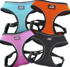 FinNero LIGHT Reflective Harness Black S