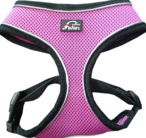 FinNero LIGHT Reflective Harness Pink M