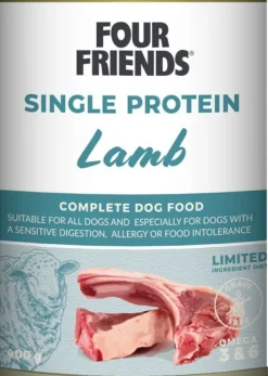 Four Friends Lamb koiran märkäruoka lammas, 400 g