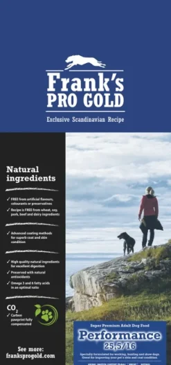 Franks Pro Gold Performance 15 kg koiranruoka