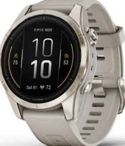 Garmin EPIX PRO (G2) 42mm Sapphire Soft Gold with Light Sand Band