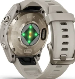 Garmin EPIX PRO (G2) 42mm Sapphire Soft Gold with Light Sand Band