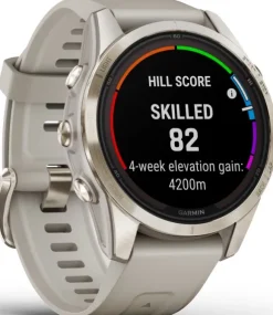 Garmin Fenix 7S Pro Sapphire Solar Soft Gold with Light Sand Band