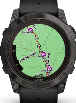 Garmin Fenix 7X Pro Sapphire Solar Carbon Grey DLC Titanium with Black Band