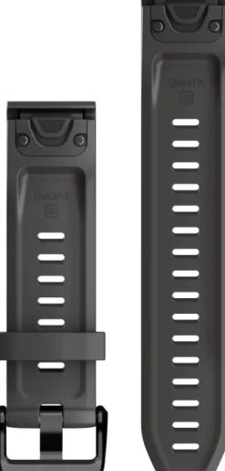 Garmin QuickFit 20 mm rannehihna, tummanharmaa