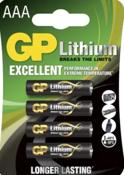 GP AAA-litiumparisto 1.5V 24LF-2U4 4-pack
