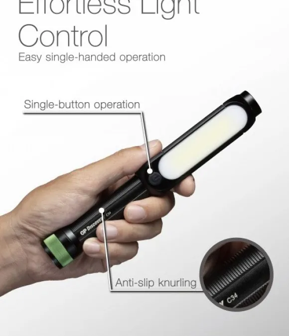 GP Discovery Cob Torch C34 taskulamppu