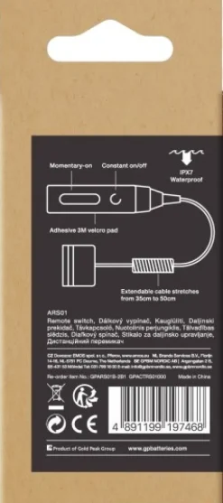 GP kaukosäädin PSR51-lamppuun