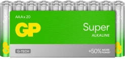 GP Super Alkaline AAA-paristot, 24A/LR03 20 kpl
