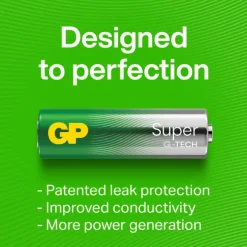 GP Super Alkaline AA-batteri, 15A/LR6, 4-pack