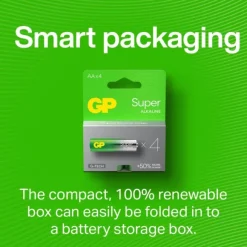 GP Super Alkaline AA-batteri, 15A/LR6, 4-pack