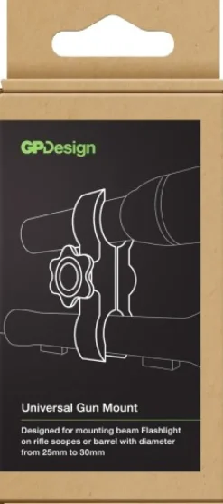 GP Universal Gun Mount taskulamppukiinnike aseeseen