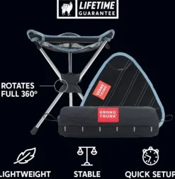 Grand Trunk Compass 360° Stool jakkara. Black