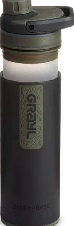 Grayl UltraPress Purifier Bottle vedensuodatin, Camp Black
