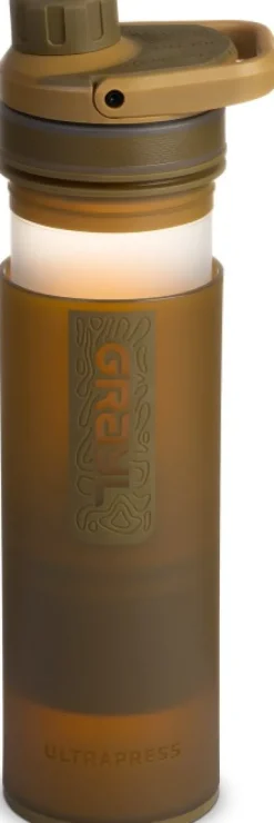 Grayl UltraPress Purifier Bottle vedensuodatin, Coyote Brown
