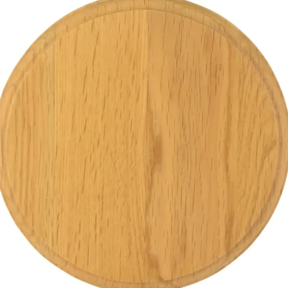 Grey Oak -villisika- tai majavatrofeen taustalevy, 12 cm, vaalea tammi