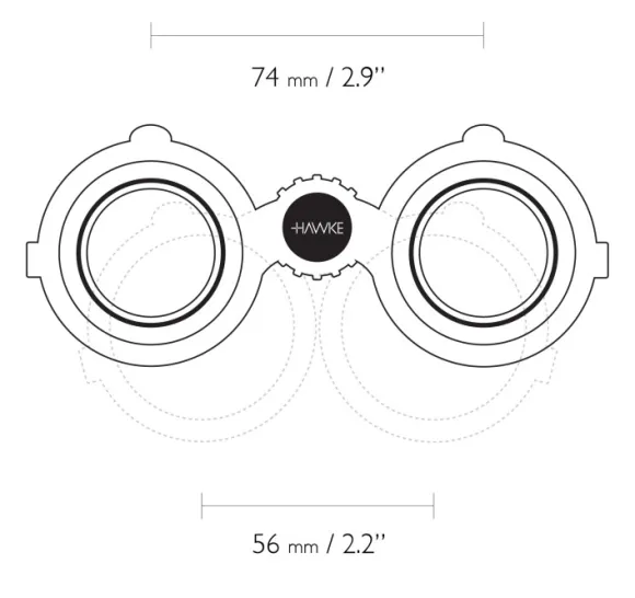 Hawke Frontier ED X 8x32 Harmaa