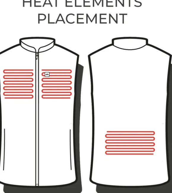 Heat Experience Heated Everyday Vest Mens Black