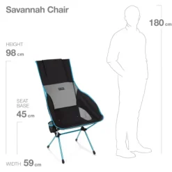 Helinox Savanna Chair Black/O Blue
