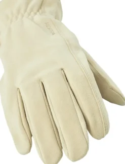 Hestra Chamois Work Glove nahkakäsine, luonnonvaalea