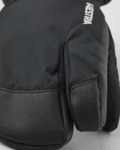 Hestra Gauntlet CZone Junior 3 Finger -lasten toppahanskat (Black)