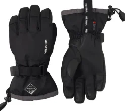 Hestra Gauntlet CZone Junior käsineet, musta/harmaa