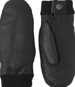 Hestra Idun Mitt hirvennahkaiset kintaat, musta