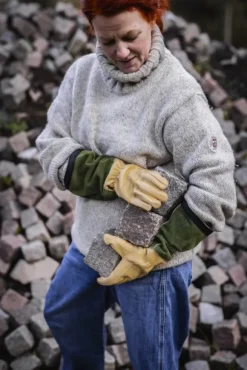 Hestra JOB Gardener's Gauntlet puutarhahanska, keltainen