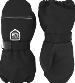 Hestra Kid's Wool Terry Mitt lasten villavuorattu kinnas, musta