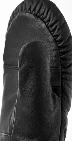 Hestra Leather Box -nahkarukkaset, musta