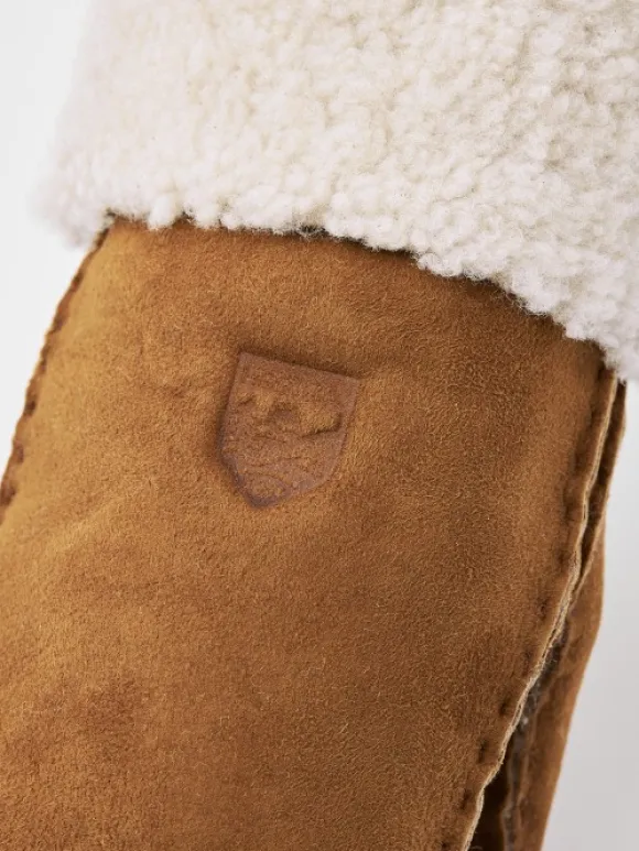 Hestra Sheepskin Mitt naisten nahkakintaat, ruskea