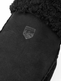 Hestra Sheepskin Mitt naisten nahkakintaat, musta