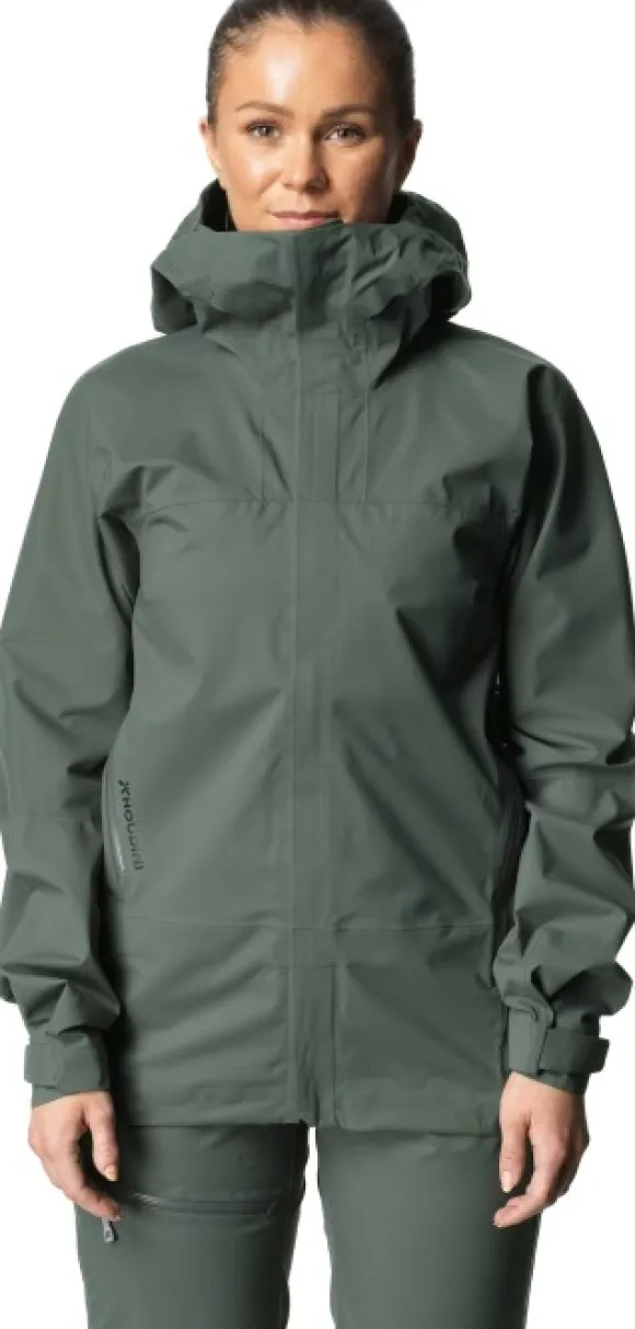 Houdini BFF Jacket naisten kuoritakki, vihreäharmaa