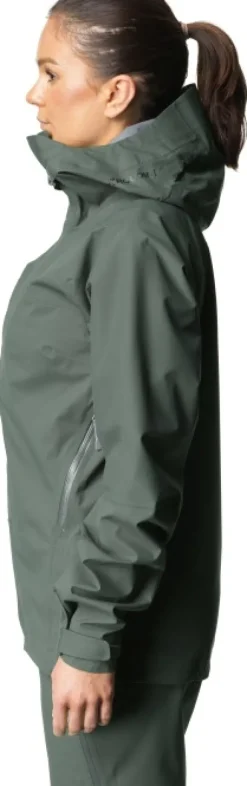 Houdini BFF Jacket naisten kuoritakki, vihreäharmaa