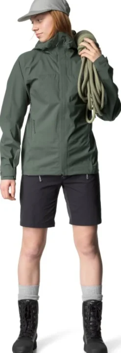 Houdini BFF Jacket naisten kuoritakki, vihreäharmaa