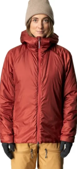 Houdini Dunfri Jacket naisten toppatakki, Deep Red