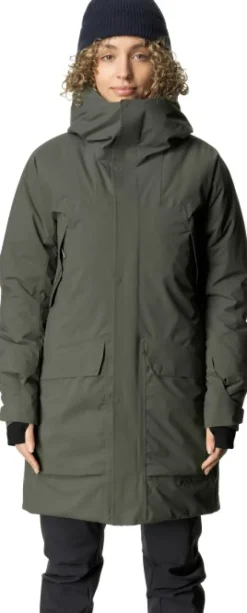 Houdini Fall in Parka naisten kuoritakki, vihreä