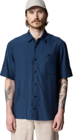 Houdini M's Tree Shortsleeve Shirt Big Blue Light