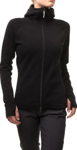 Houdini Power Houdi naisten fleecetakki, True Black/True Black