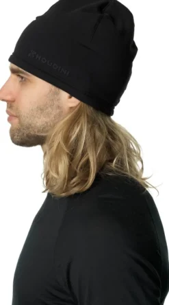 Houdini Power Top Hat fleecepipo, musta