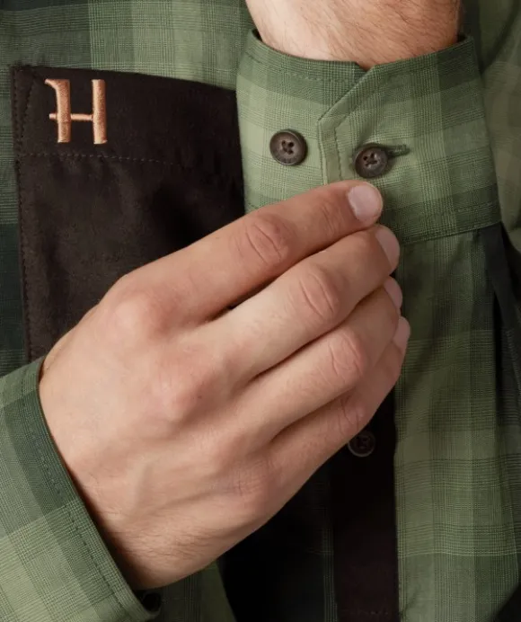 Härkila Akkan Shirt kauluspaita, Duffel Green