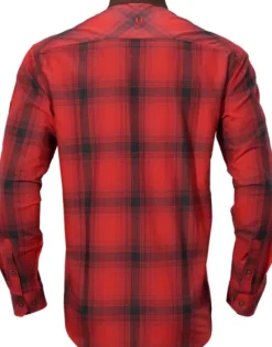 Härkila Driven Hunt -flanellipaita, musta/punainen