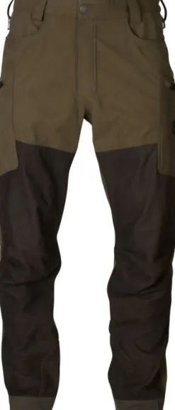 Härkila Driven Hunt HWS Leather Trousers metsästyshousut, Willow Green/Shadow Brown