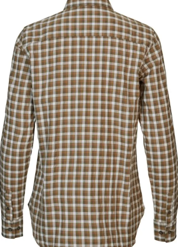 Härkila Fjell L/S Shirt Women Dark Olive Check