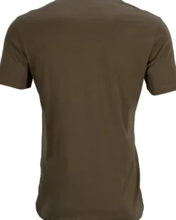 Härkila Graphic T-shirt puuvillainen t-paita, 2 kpl, ruskea/harmaa